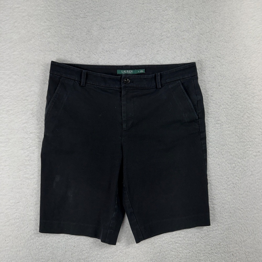 Lauren Ralph Lauren Black Bermuda Shorts 8 (33x10) Green Label Premium Preppy